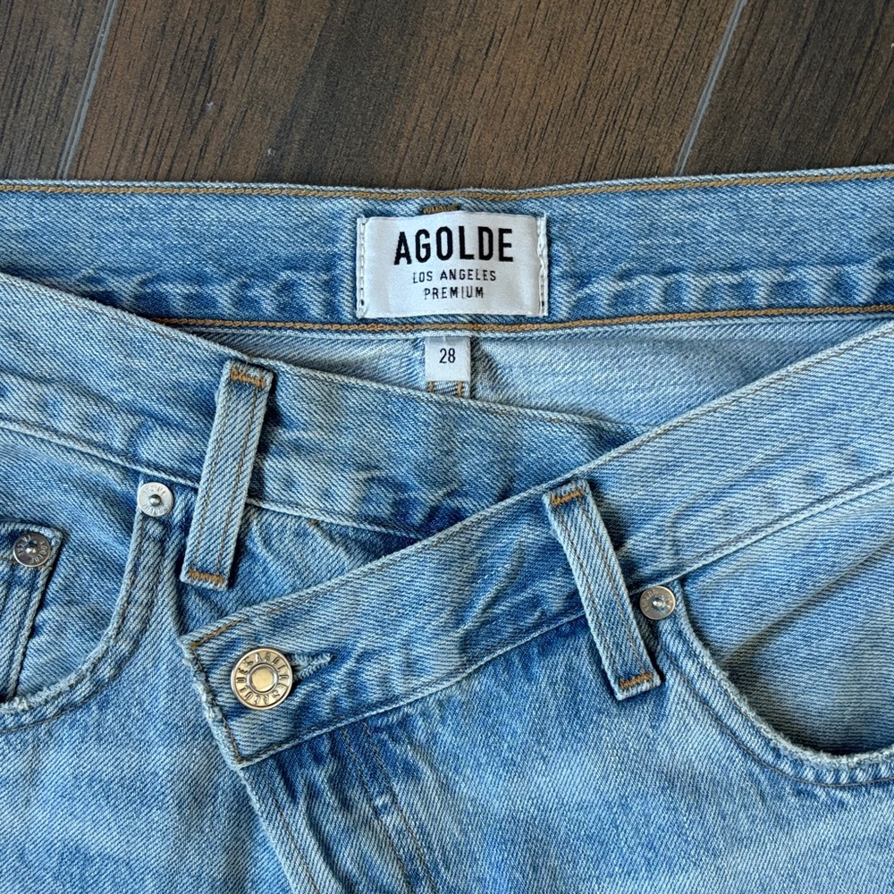 Agolde Criss Cross Straight Jeans - Picture 5 of 7